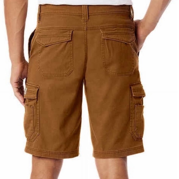 NEW UNIONBAY Mens Midweight Flex Waist Cargo Shorts Chestnut, 42 NWT - Picture 4 of 16
